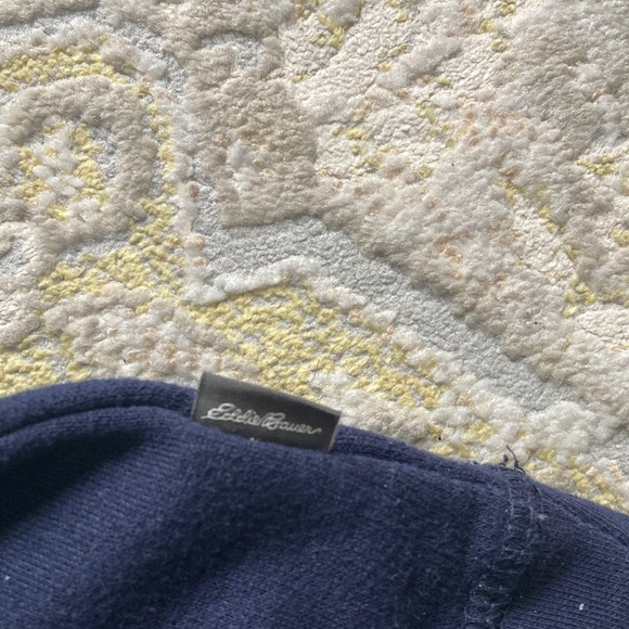 Eddie Bauer Men's Navy Hoodie - Picture 5 of 9